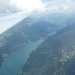 Flugwegposition um 14:21:10: Aufgenommen in der Nähe von 39027 Graun im Vinschgau, Südtirol, Italien in 3701 Meter